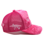 Load image into Gallery viewer, Faux Fur Pink Trucker
